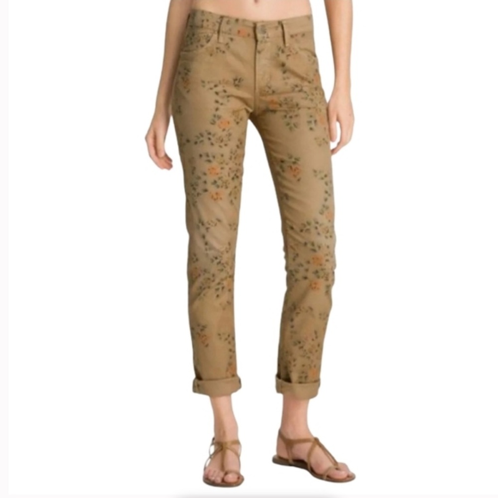 Citizens Of Humanity Mandy High Rise Cotton Floral Print Rollup Jeans Women’s 26